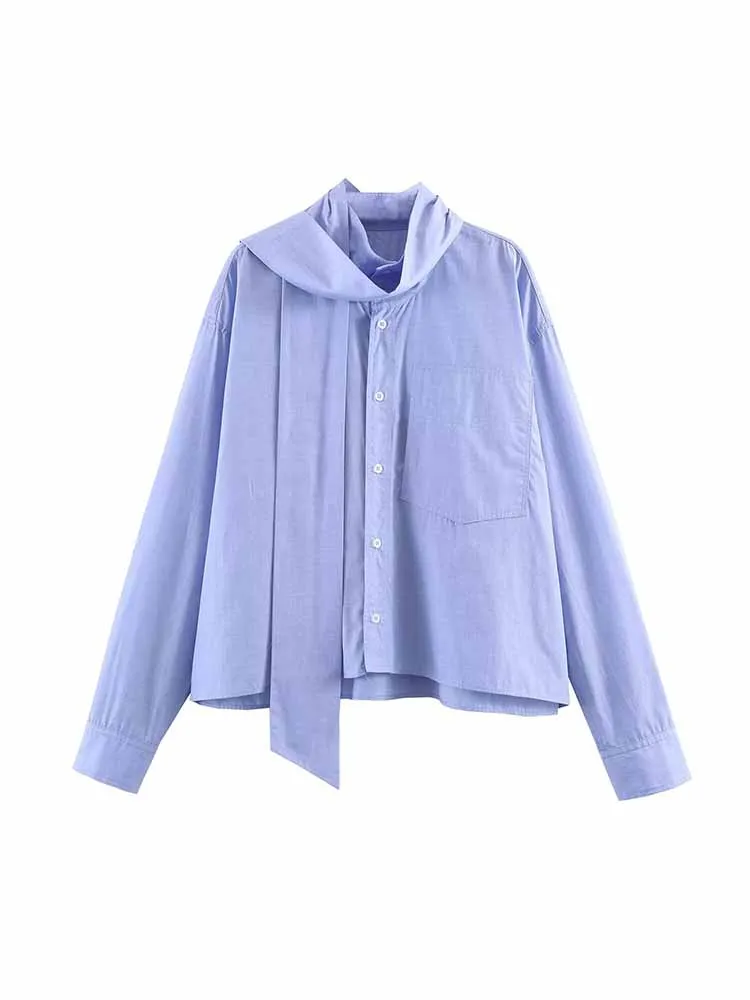 HH Woman Spring Fashion Long Sleeves Bow Decoration Commuting Single Breasted Solid Color Shirt Female Casual Comfortable Tops
HH Woman Spring Fashion Long Sleeves Bow Decoration Commuting Single Breasted Solid Color Shirt Female Casual Comfortable Tops