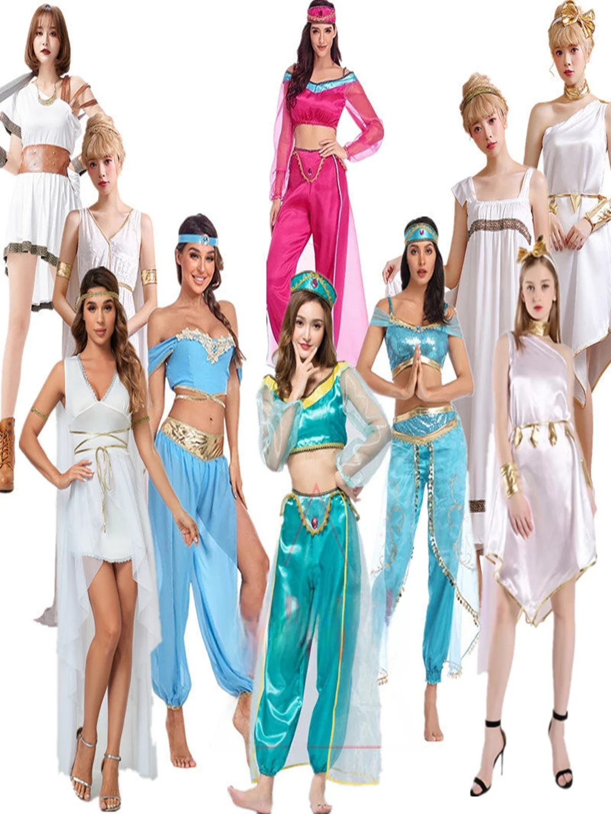 Adult Women's Stage Performance Costume loween Cos Aladdin Lamp Myth Jasmine Princ Attire Polyester Fiber Ensemble
Adult Women's Stage Performance Costume loween Cos Aladdin Lamp Myth Jasmine Princ Attire Polyester Fiber Ensemble