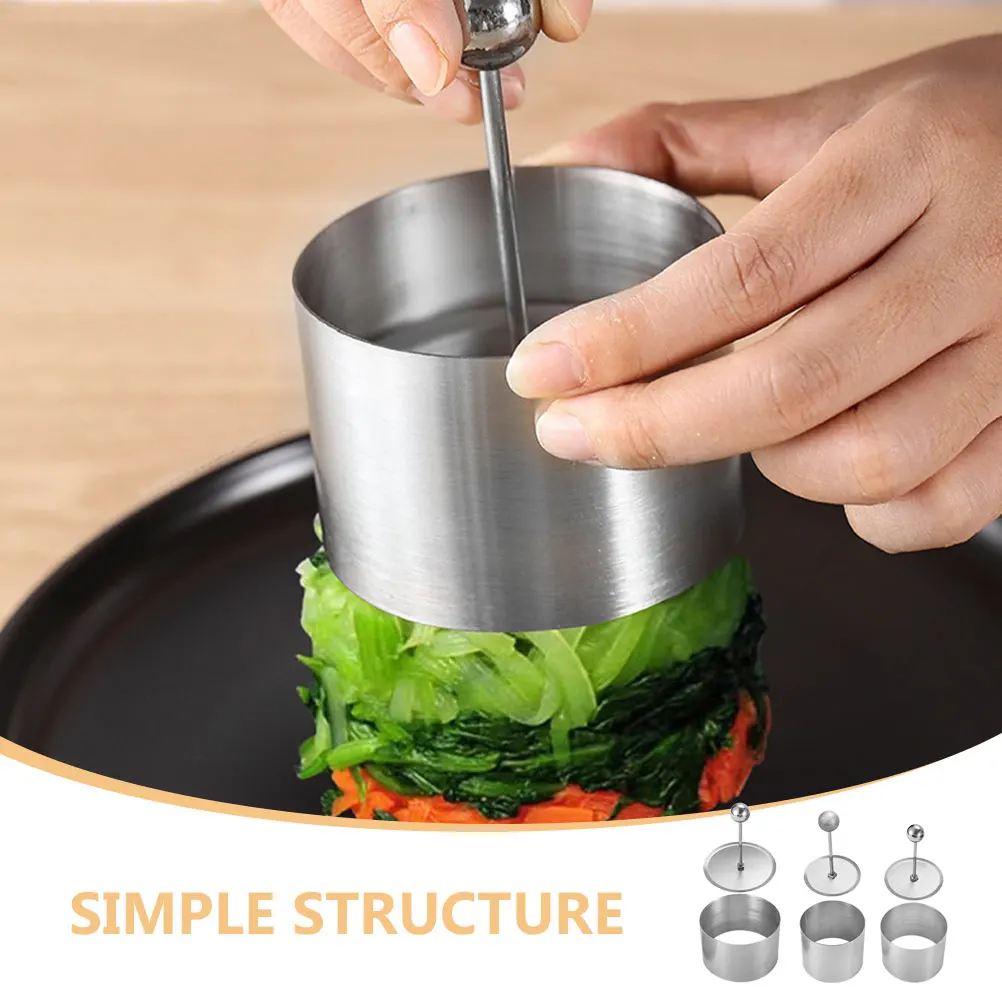 3 set Cool Dish Set Stainless Steel Onigiri Maker Tiramisu Rice Ball Tool Sushi Mold Kitchen Round Mold Daily Use Practical
3 set Cool Dish Set Stainless Steel Onigiri Maker Tiramisu Rice Ball Tool Sushi Mold Kitchen Round Mold Daily Use Practical