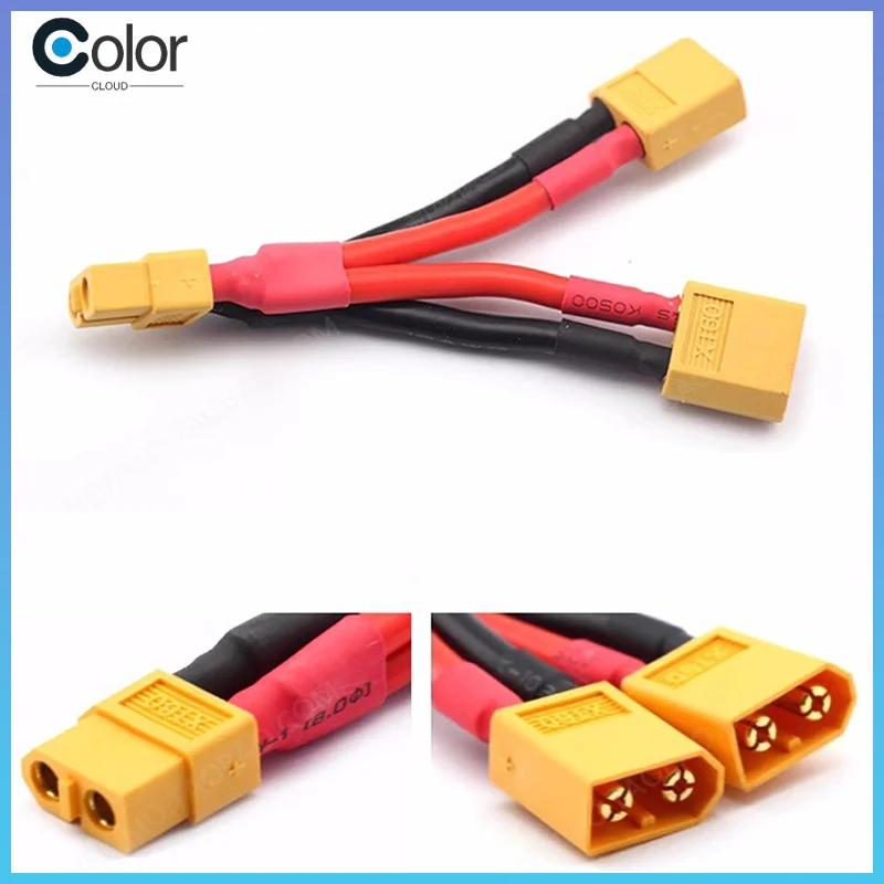 Xt60 Plug T-Plug Параллельный 14awg Высокотемпературный силиконовый провод Модель самолета Батарея Электрический регулирующий двигатель
Xt60 Plug T-Plug Параллельный 14awg Высокотемпературный силиконовый провод Модель самолета Батарея Электрический регулирующий двигатель