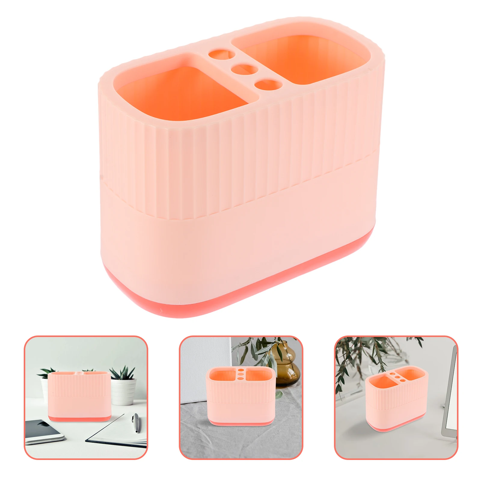 2pcs Multi-Compartment Stationery Holder Desktop Makeup Brush Storage Box Pen Organizer Plastic Sundries Container For Home 
2pcs Multi-Compartment Stationery Holder Desktop Makeup Brush Storage Box Pen Organizer Plastic Sundries Container For Home