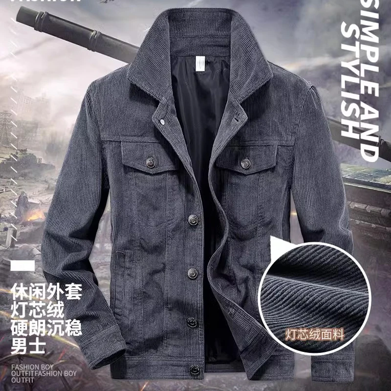 Men Corduroy Jacket Slim Fit Vintage Style Male Casual Zipper Coats Fashion Long Sleeve Male Fashion Coats Spring Autumn Outwear
Men Corduroy Jacket Slim Fit Vintage Style Male Casual Zipper Coats Fashion Long Sleeve Male Fashion Coats Spring Autumn Outwear