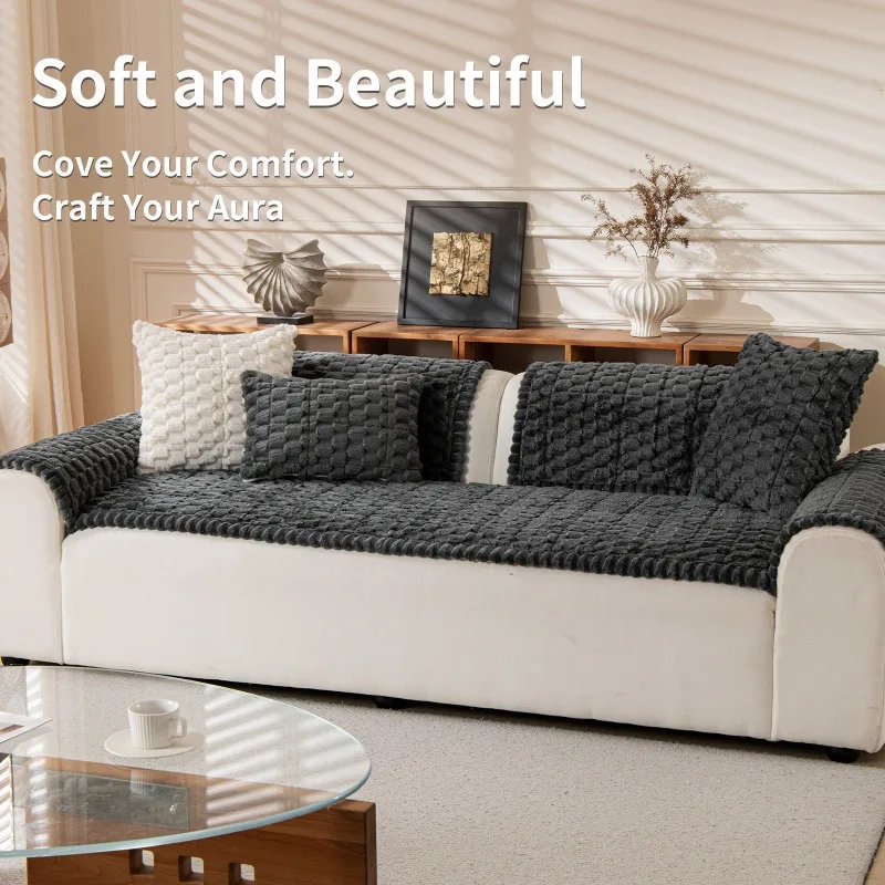 Honeycomb Velvet Sofa Cushion Simple Anti Slip Seat Cushion Backrest Towel Plush Thickened Sofa Cover Cloth
Honeycomb Velvet Sofa Cushion Simple Anti Slip Seat Cushion Backrest Towel Plush Thickened Sofa Cover Cloth