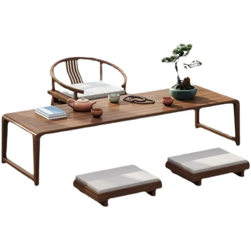Solid wood, tatami, coffee table, sitting on the floor, Japanese style, Zen style, bay window, table combination
Solid wood, tatami, coffee table, sitting on the floor, Japanese style, Zen style, bay window, table combination