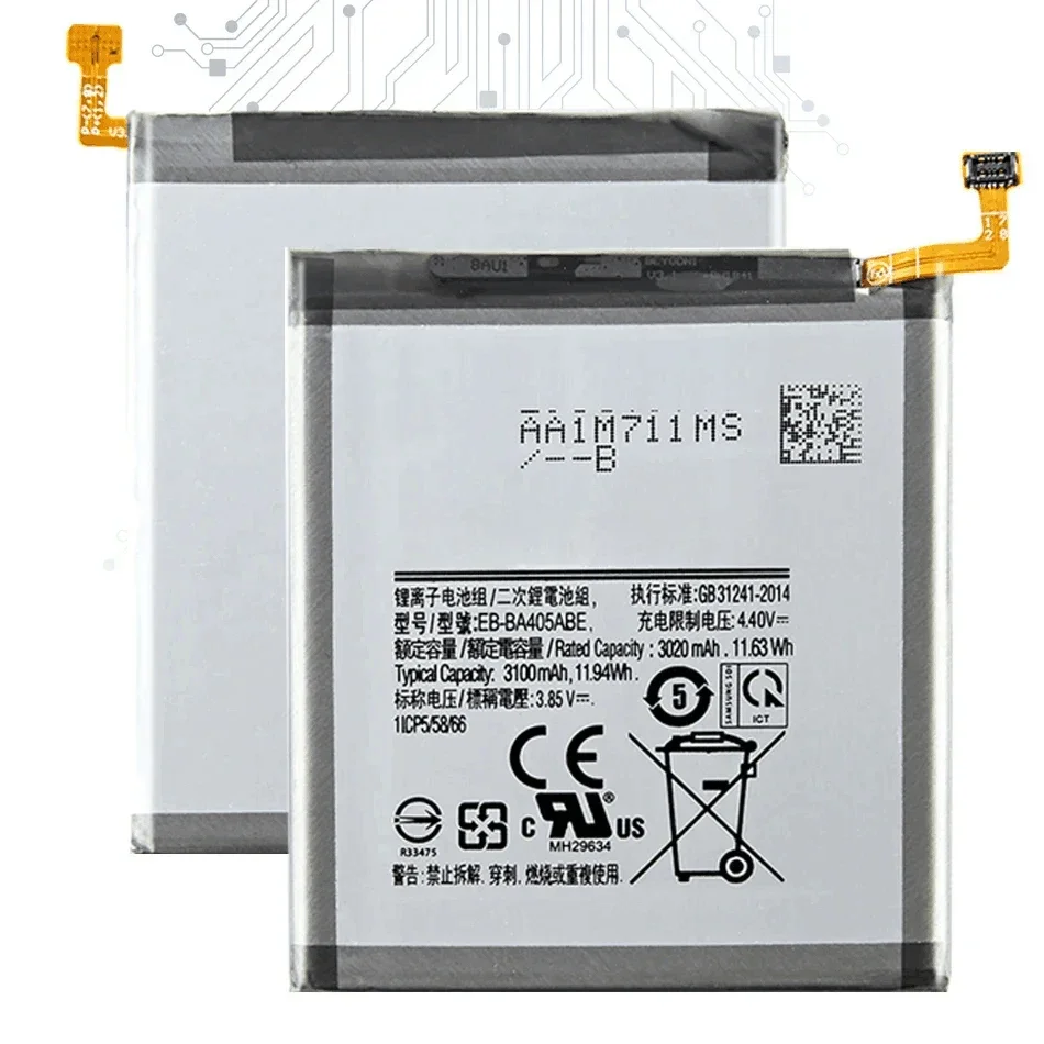 EB-BA405ABU /EB-BA405ABE Replacement Battery For Samsung Galaxy A40 2019 A405F SM-A405FM/DS A405FN/DS GH82-19582A
EB-BA405ABU /EB-BA405ABE Replacement Battery For Samsung Galaxy A40 2019 A405F SM-A405FM/DS A405FN/DS GH82-19582A