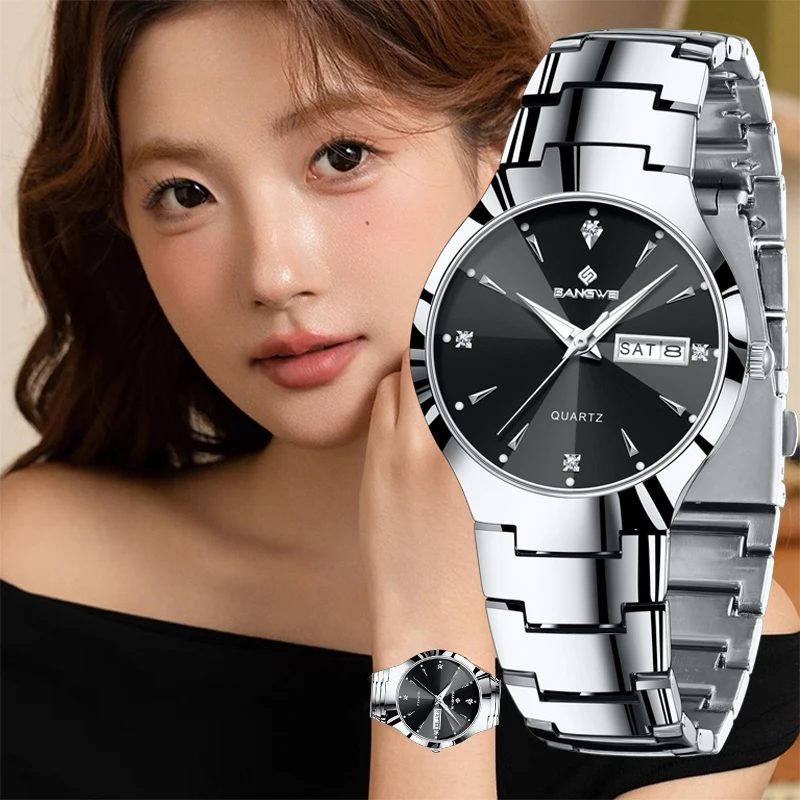 BANGWEI новые модные женские кварцевые часы, простые элегантные водонепроницаемые часы с датой недели для женщин, спортивные светящиеся хронографы
BANGWEI новые модные женские кварцевые часы, простые элегантные водонепроницаемые часы с датой недели для женщин, спортивные светящиеся хронографы