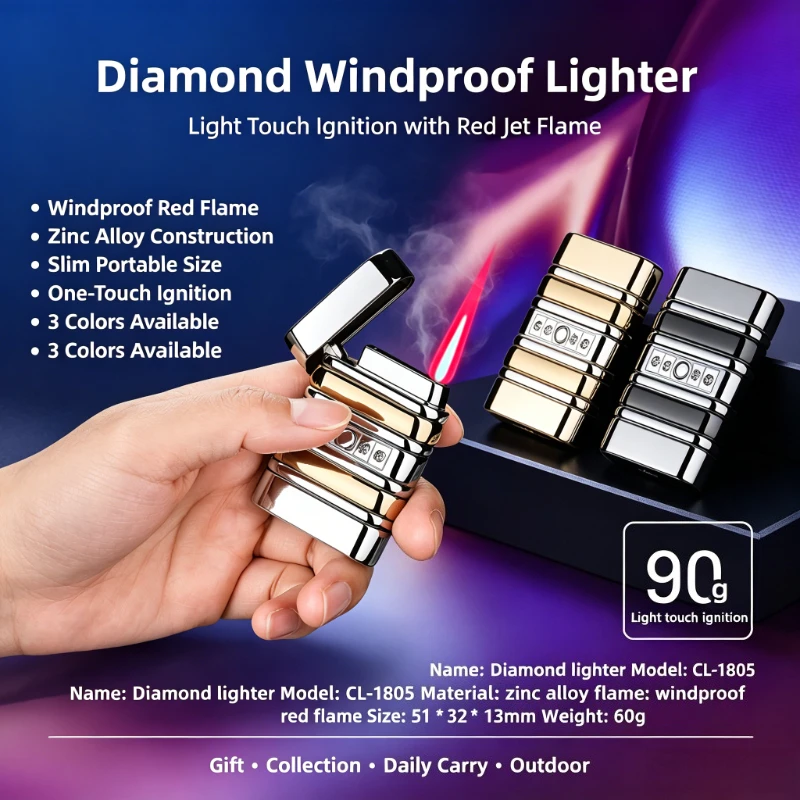 New Electronic Induction Ignition Windproof Lighter Direct Flame Butane Refillable Cool Tech EDC Gadget for Men Smokers
New Electronic Induction Ignition Windproof Lighter Direct Flame Butane Refillable Cool Tech EDC Gadget for Men Smokers