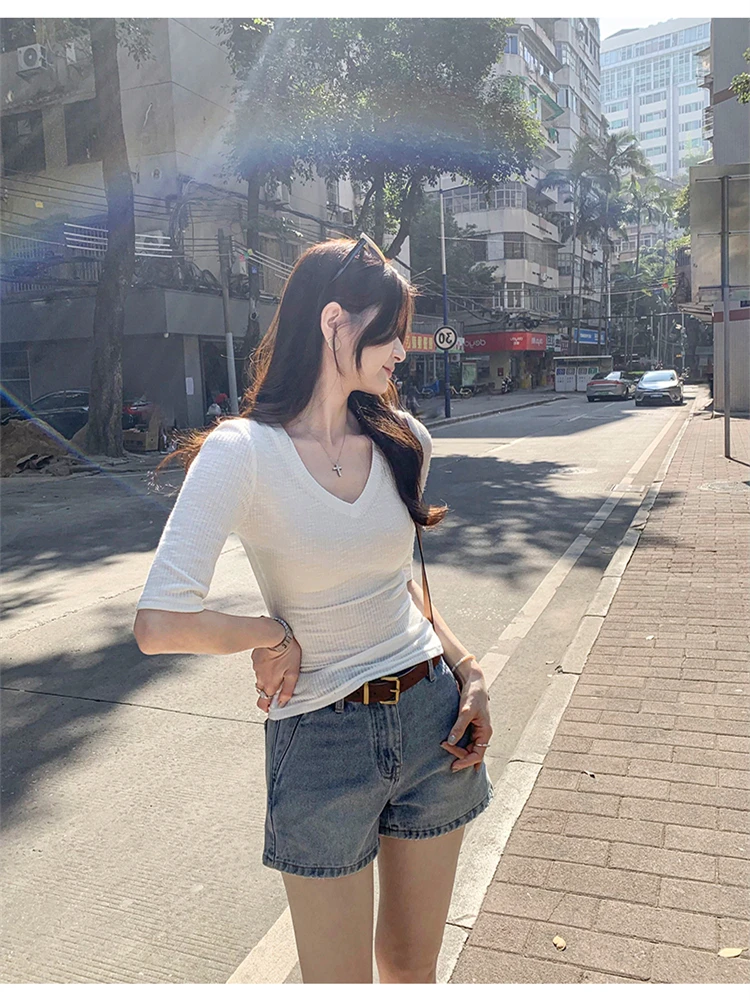 Summer Women T Shirt T-Shirt Woman Clothes Tops Tshirt Female Crop Top Tees Y2k Para Mujer Ropa De Mujer Roupas Feminina Traf
Summer Women T Shirt T-Shirt Woman Clothes Tops Tshirt Female Crop Top Tees Y2k Para Mujer Ropa De Mujer Roupas Feminina Traf