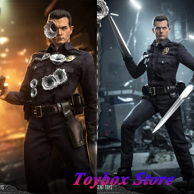 PRESENT TOYS PT-sp62 1/6 Scale T1000 Police Robot Action Figure Three Head Sculpt Model Ornament 12" Man Figurine Fans Gift
PRESENT TOYS PT-sp62 1/6 Scale T1000 Police Robot Action Figure Three Head Sculpt Model Ornament 12" Man Figurine Fans Gift