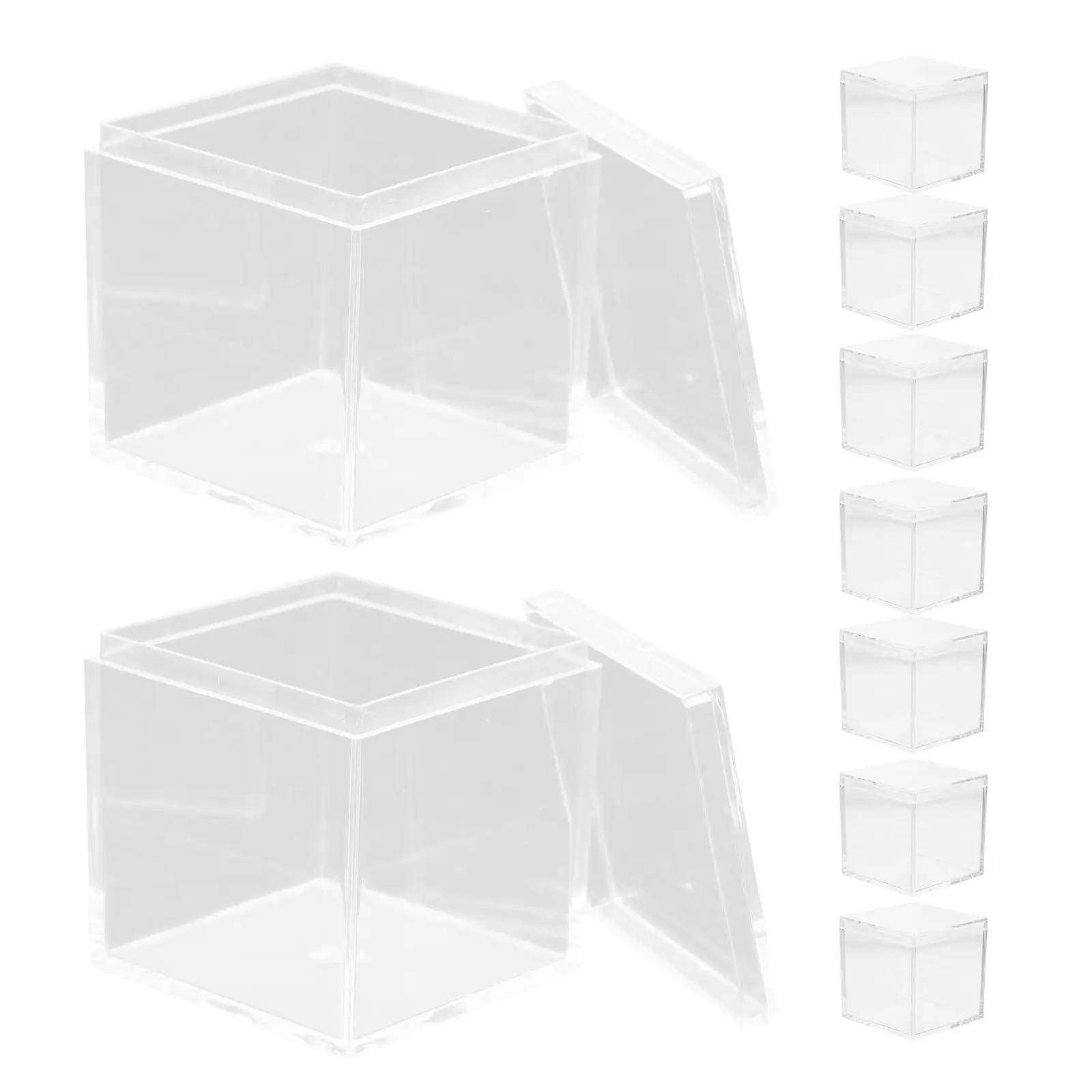 9 Pcs Small Transparent Box Clear Acrylic Boxes Case Chocolates Wedding Square Container Candy for Favors
9 Pcs Small Transparent Box Clear Acrylic Boxes Case Chocolates Wedding Square Container Candy for Favors