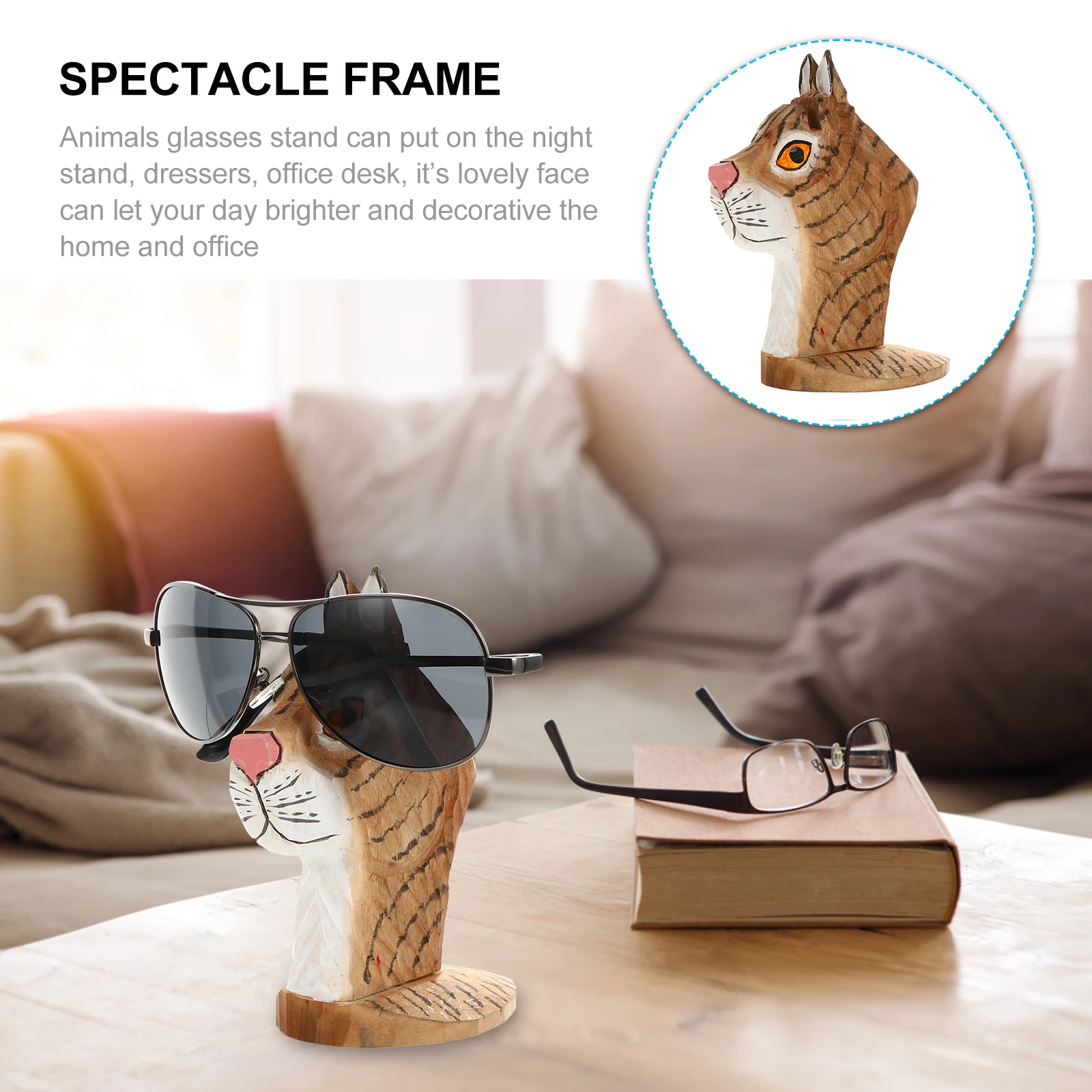 1pc Wooden Glasses Stand Eyeglass Holder Rack Desktop Decor Storage Frame Sunglasses Holder Home Office Eyewear Rack Desktop
1pc Wooden Glasses Stand Eyeglass Holder Rack Desktop Decor Storage Frame Sunglasses Holder Home Office Eyewear Rack Desktop