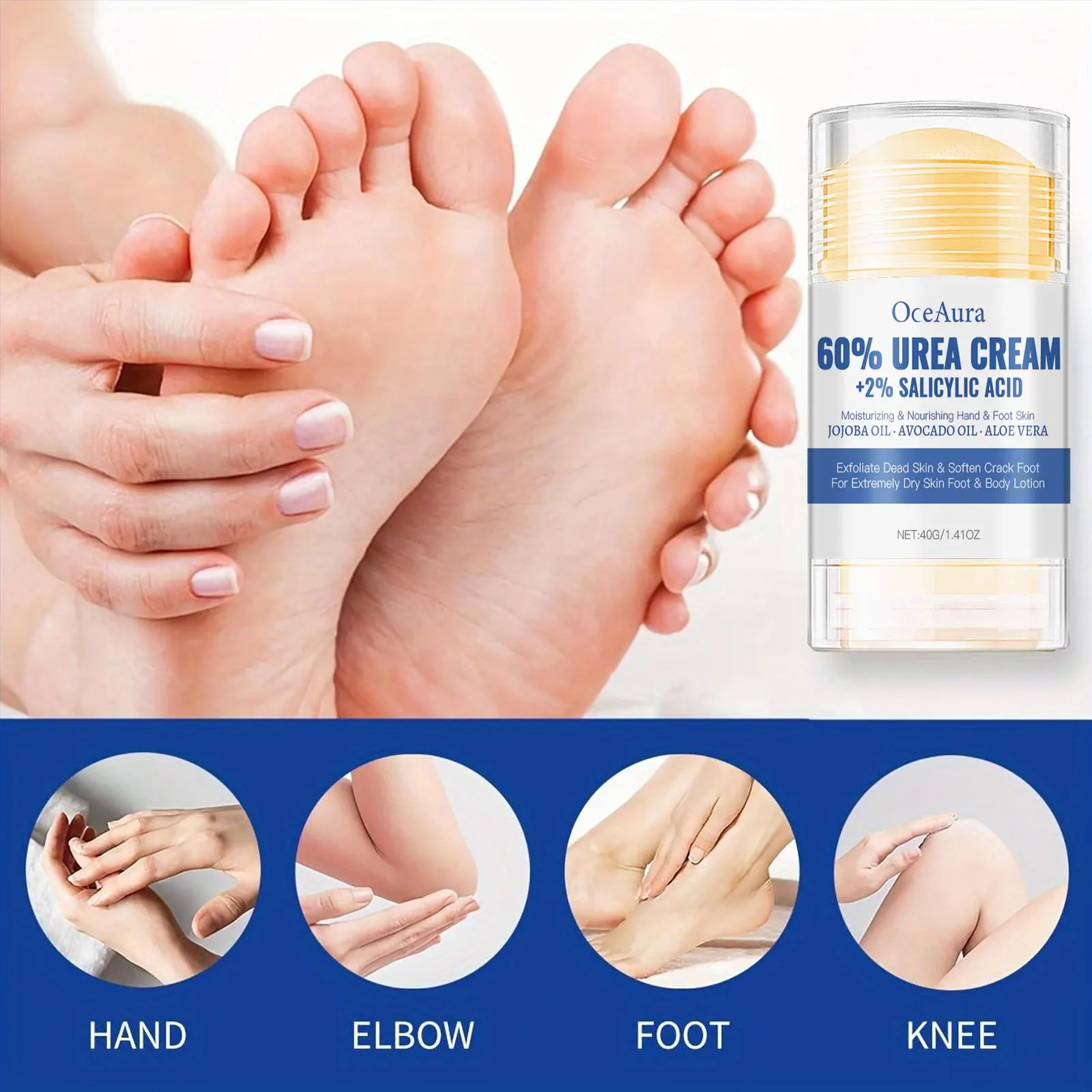 Крем для ног OceAura с 60% салициловой кислотой и мочевиной, отшелушивающий, смягчающий, увлажняющий, питательный, быстро впитывающийся, 100 г, для ухода за ногами
Крем для ног OceAura с 60% салициловой кислотой и мочевиной, отшелушивающий, смягчающий, увлажняющий, питательный, быстро впитывающийся, 100 г, для ухода за ногами