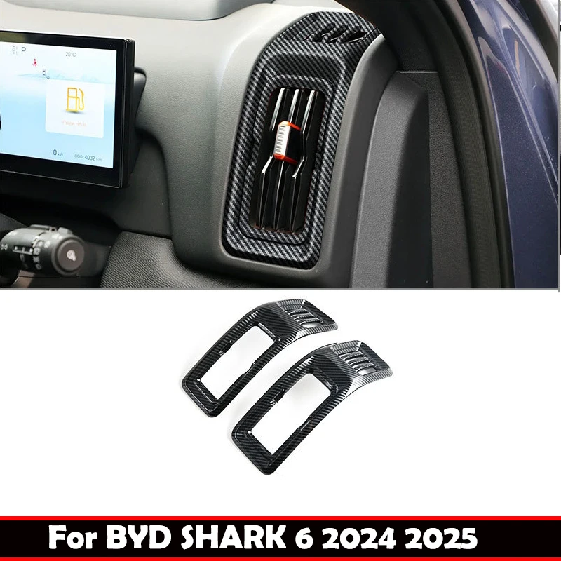For BYD Shark 6 2024 2025 ABS Interior front dashboard left right Air Conditions outlet cover side AC Vent Cover Accessories
For BYD Shark 6 2024 2025 ABS Interior front dashboard left right Air Conditions outlet cover side AC Vent Cover Accessories