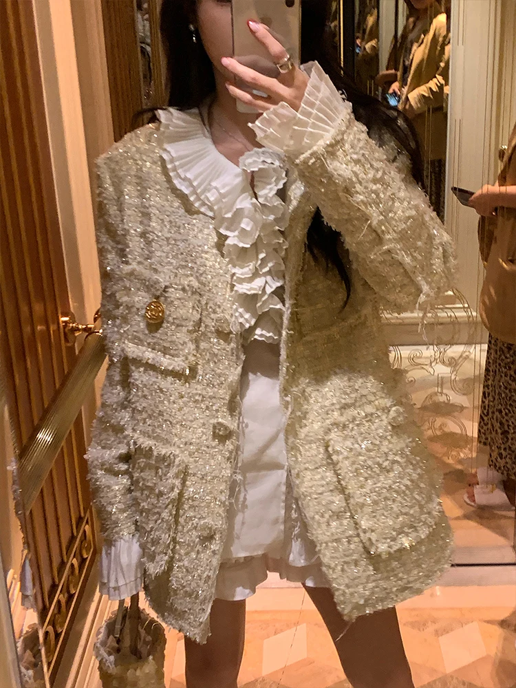 Aisui Platinum Fleece Women's Autumn Winter Coat Short Quilted Jacket Pure Color Long Sleeve Regular Length Outerwear
Aisui Platinum Fleece Women's Autumn Winter Coat Short Quilted Jacket Pure Color Long Sleeve Regular Length Outerwear