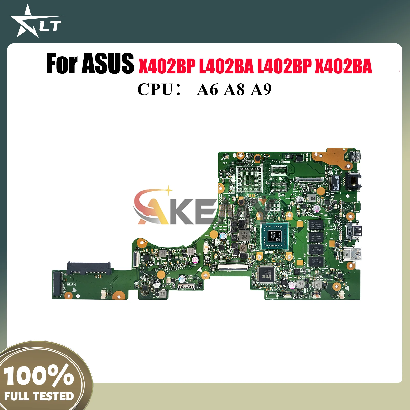 E402BA Laptop Motherboard For ASUS EeeBook E402BA L402BP X402BA L402BA E402BP E402B X402BP Mainboard With A6 A8 A9 CPU tests OK 
E402BA Laptop Motherboard For ASUS EeeBook E402BA L402BP X402BA L402BA E402BP E402B X402BP Mainboard With A6 A8 A9 CPU tests OK
