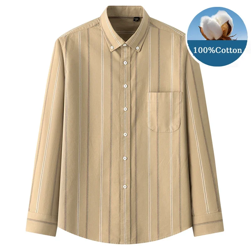 Striped Shirt Men Long Sleeve Spring Dress Shirts for Men 100% Cotton Business Office Plus Size Man Clothing
Striped Shirt Men Long Sleeve Spring Dress Shirts for Men 100% Cotton Business Office Plus Size Man Clothing