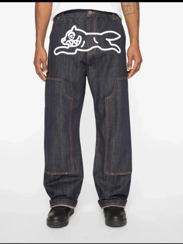American Retro Street BBC Ice Cream Flying Dog Original Color Gradient Woodcutting Denim Long Pants Middle Waist Button Closure
American Retro Street BBC Ice Cream Flying Dog Original Color Gradient Woodcutting Denim Long Pants Middle Waist Button Closure