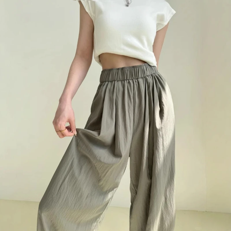 Миниатюрные плиссированные брюки оригами, женские пышные драпированные широкие брюки, весна-лето, УФ-защита, ультра легкий камуфляж, универсальный
Миниатюрные плиссированные брюки оригами, женские пышные драпированные широкие брюки, весна-лето, УФ-защита, ультра легкий камуфляж, универсальный