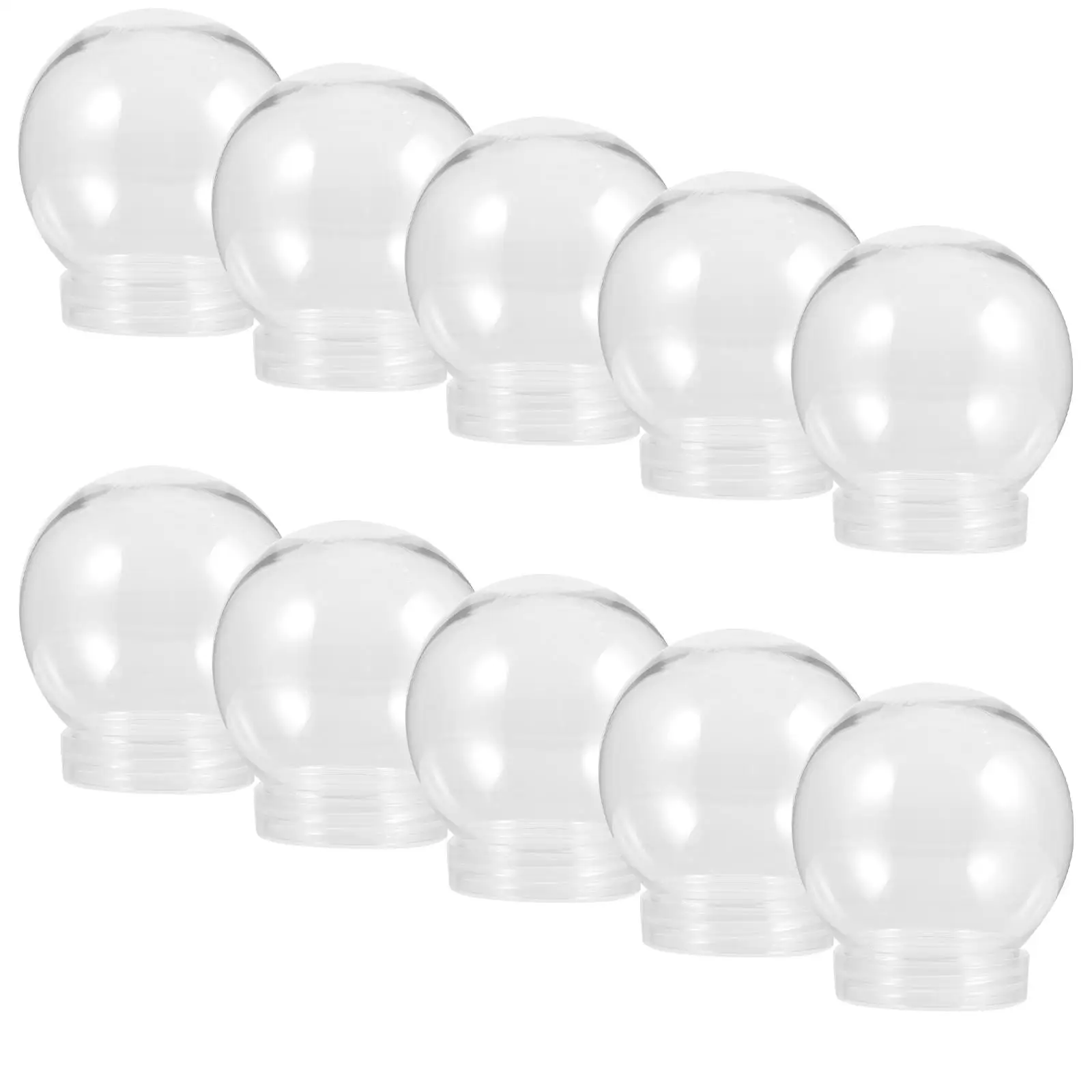 10 Pcs 300ml Plastic Snow Globes Clear DIY Ornaments Crafts Fillable Empty Water Globe Kit Portable Easy Clean
10 Pcs 300ml Plastic Snow Globes Clear DIY Ornaments Crafts Fillable Empty Water Globe Kit Portable Easy Clean