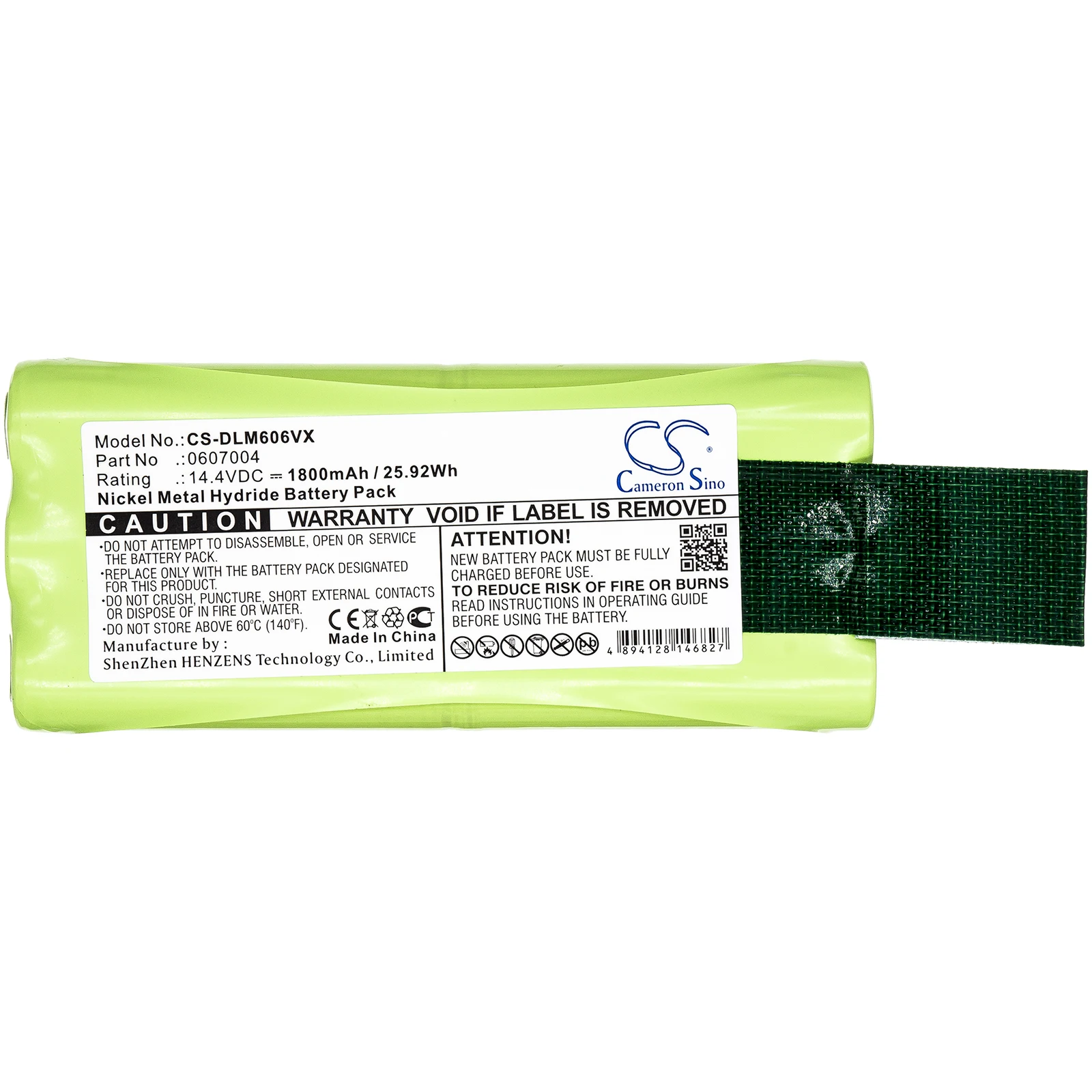 Ni-MH Vacuum Battery for Dirt Devil, 14.4V,1800mAh,Libero M606,Libero M607,M612,0607004,0612014
Ni-MH Vacuum Battery for Dirt Devil, 14.4V,1800mAh,Libero M606,Libero M607,M612,0607004,0612014
