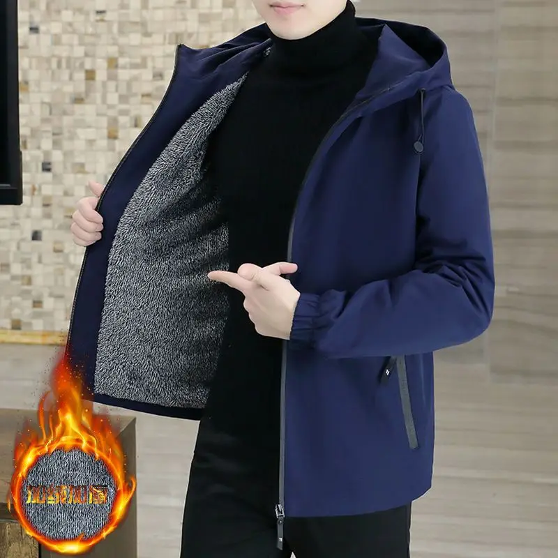 Мужские осенне-зимние пальто, повседневная уличная походная куртка с капюшоном, ветрозащитная свободная флисовая толстая теплая парка с капюшоном, черная 5XL
Мужские осенне-зимние пальто, повседневная уличная походная куртка с капюшоном, ветрозащитная свободная флисовая толстая теплая парка с капюшоном, черная 5XL