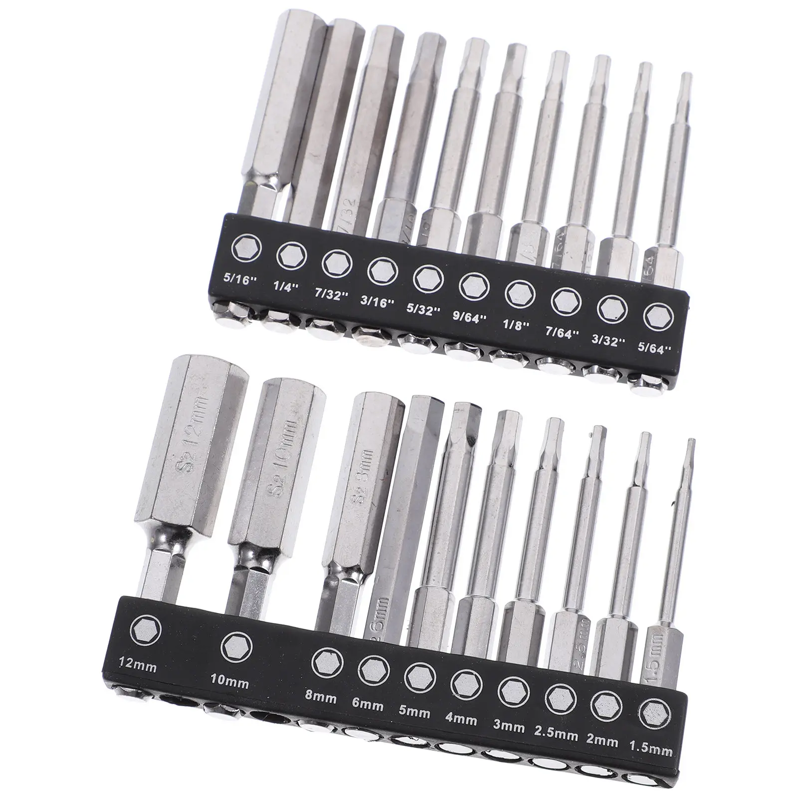 20Pcs Hex Head Bit Set Metric Sizes Impact Driver Drill Bits Rust Resistant Chromium Vanadium Steel for Bike Vehicle Furniture
20Pcs Hex Head Bit Set Metric Sizes Impact Driver Drill Bits Rust Resistant Chromium Vanadium Steel for Bike Vehicle Furniture