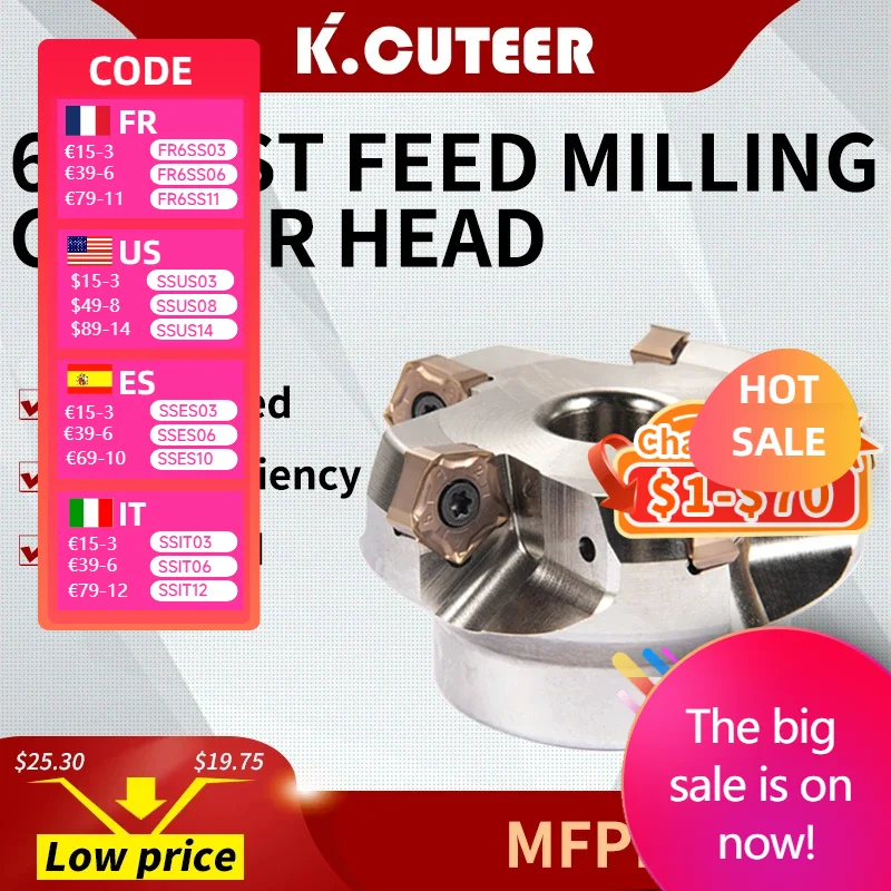 CNC machining tool MFPN heavy cutting milling cutter head and PNMU milling insert
CNC machining tool MFPN heavy cutting milling cutter head and PNMU milling insert