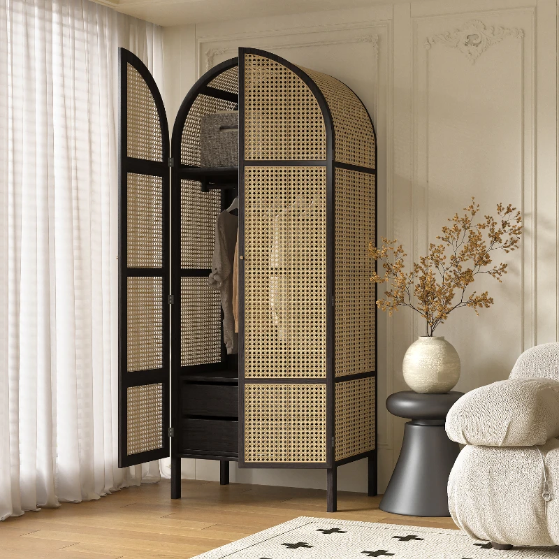Medium Rattan Wardrobes Storage Portable Women Clothes Cabinets Bedroom Closet Organizer Open Armario De Ropa Bedroom Furniture
Medium Rattan Wardrobes Storage Portable Women Clothes Cabinets Bedroom Closet Organizer Open Armario De Ropa Bedroom Furniture