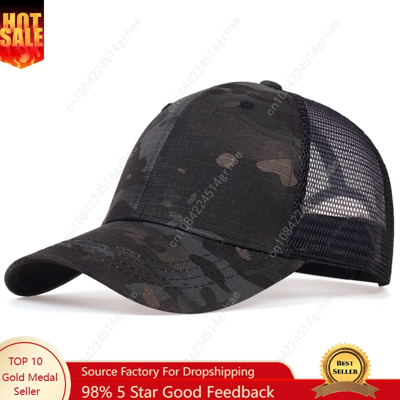 Mesh Summer Sun Hat Caps for Men Women Adjustable Baseball Cap Men Trucker Hats Camouflage Jungle Tactical Hats
Mesh Summer Sun Hat Caps for Men Women Adjustable Baseball Cap Men Trucker Hats Camouflage Jungle Tactical Hats