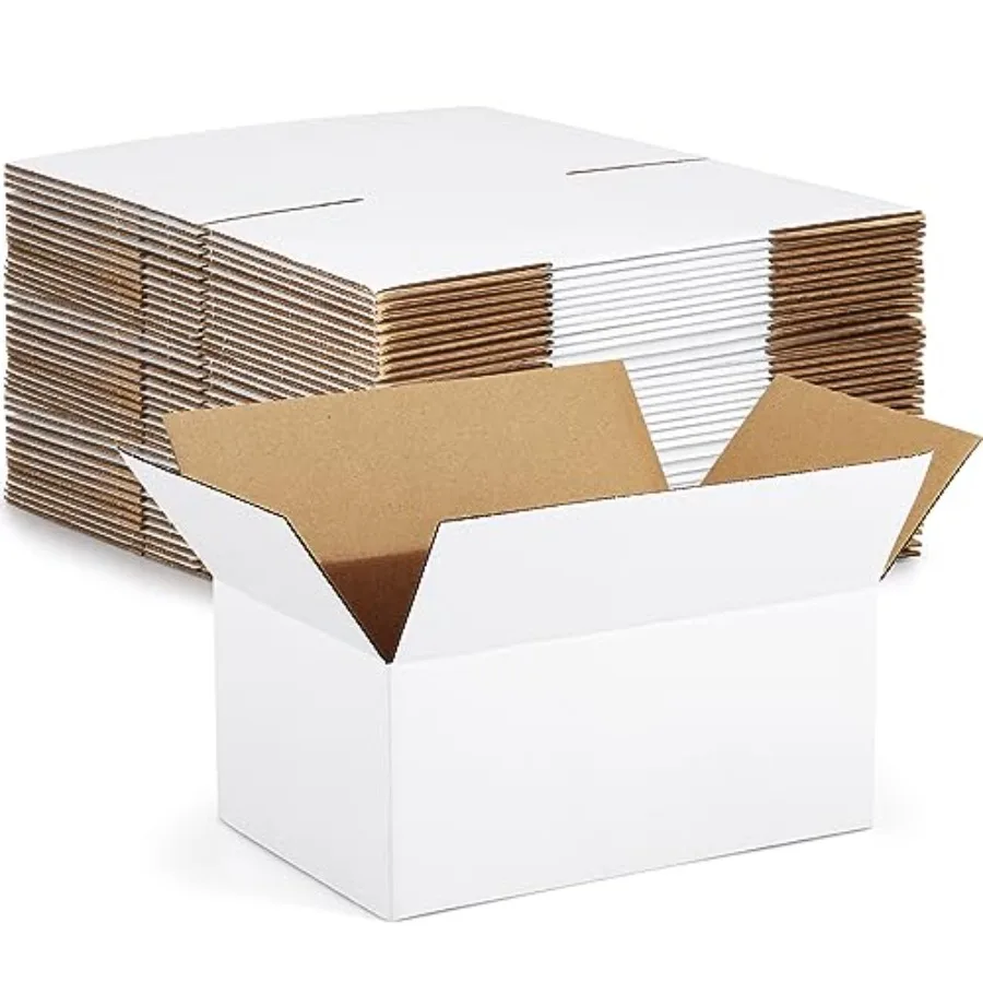 9x6x4-Small-Shipping-Boxes-30-Pack-White-Corrugated-Box-Mailers, Cardboard Boxes for Packaging Small Business, Mailing
9x6x4-Small-Shipping-Boxes-30-Pack-White-Corrugated-Box-Mailers, Cardboard Boxes for Packaging Small Business, Mailing