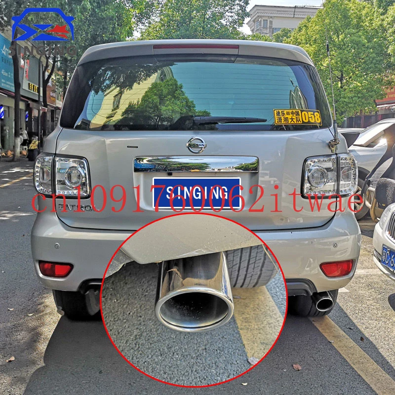 Для Nissan Patrol Y61 Y62 2014-2023 аксессуары, крышка глушителя, торцевая труба, выхлопная труба для автомобиля, детали для украшения хвоста из нержавеющей стали
Для Nissan Patrol Y61 Y62 2014-2023 аксессуары, крышка глушителя, торцевая труба, выхлопная труба для автомобиля, детали для украшения хвоста из нержавеющей стали