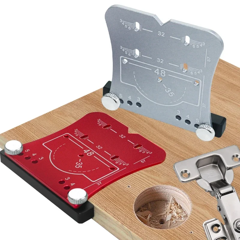 Woodworking aluminum alloy hinge opener 35mm hinge opening positioning plate
Woodworking aluminum alloy hinge opener 35mm hinge opening positioning plate