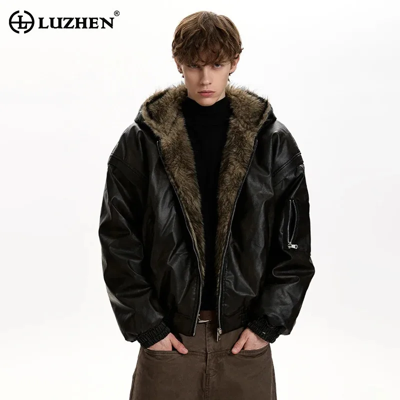 LUZHEN 2025 Winter New Fashion Original Reversible Wear Thickened Warm Hooded Parka Jacket Men's Handsome Fur Padded Coat JY5640
LUZHEN 2025 Winter New Fashion Original Reversible Wear Thickened Warm Hooded Parka Jacket Men's Handsome Fur Padded Coat JY5640