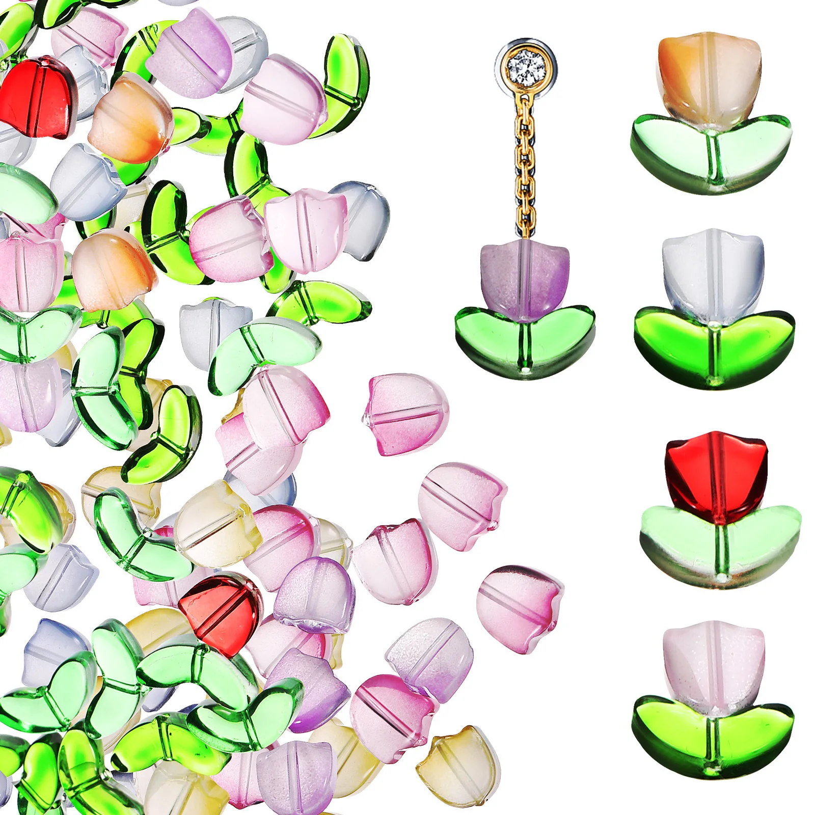 80 Pcs Beads Crystal for Jewellery Making Bracelet Kit Colorful Glass Jewelry Charms DIY
80 Pcs Beads Crystal for Jewellery Making Bracelet Kit Colorful Glass Jewelry Charms DIY