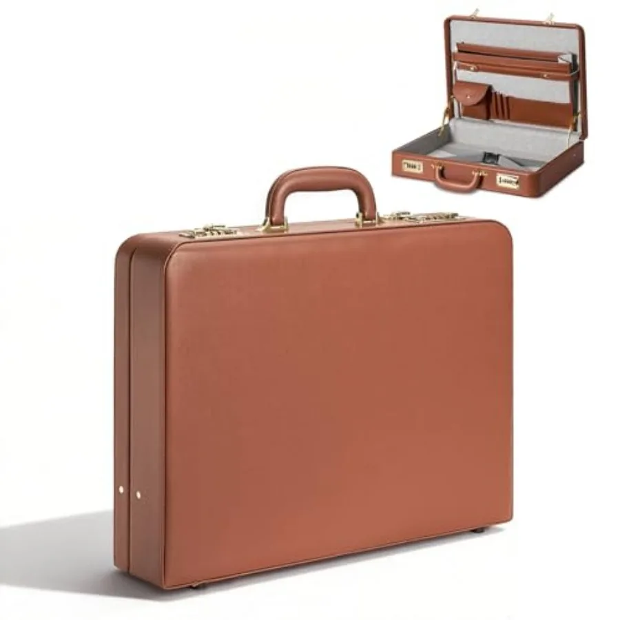 Briefcases for Men, Anti-Theft Dual Lock Briefcase with 16 Inch Laptop Compartment, Waterproof Faux Leather, Brief Cases Men wi
Briefcases for Men, Anti-Theft Dual Lock Briefcase with 16 Inch Laptop Compartment, Waterproof Faux Leather, Brief Cases Men wi