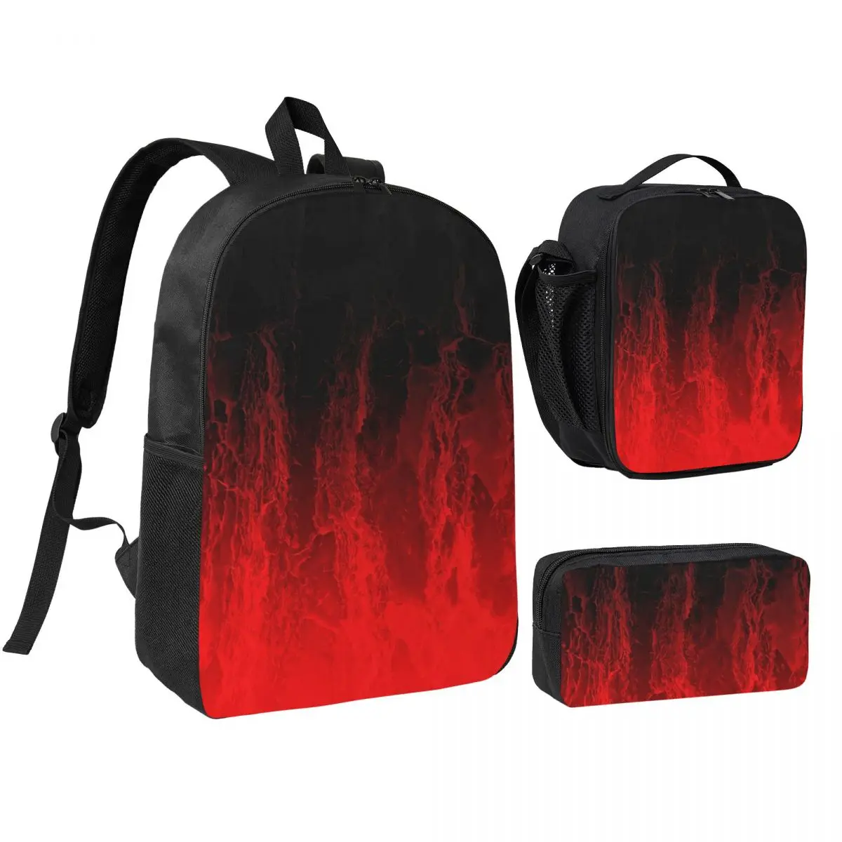 Red Fire Flame Backpack Student Boys Girls BookBag School Bag Computer Shoulder Bags 3ps Insulated Lunch Bag Pencil Case
Red Fire Flame Backpack Student Boys Girls BookBag School Bag Computer Shoulder Bags 3ps Insulated Lunch Bag Pencil Case