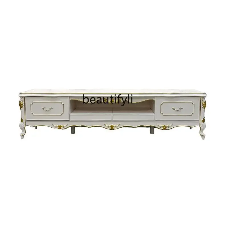 European solid wood TV cabinet, living room coffee table combination, living room video floor cabinet setA4567
European solid wood TV cabinet, living room coffee table combination, living room video floor cabinet setA4567