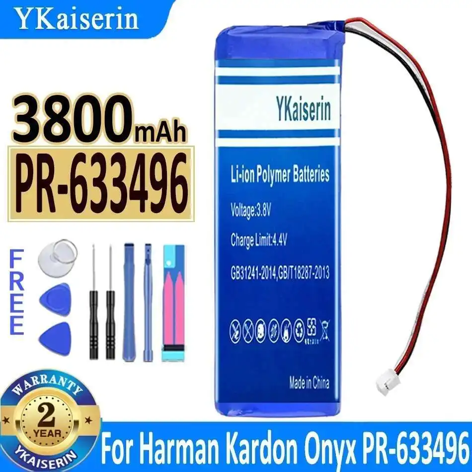 Прочный аккумулятор динамика высокой совместимости для Harman Kardon Onyx LI-Polymer PR-633496 3800 мАч
Прочный аккумулятор динамика высокой совместимости для Harman Kardon Onyx LI-Polymer PR-633496 3800 мАч