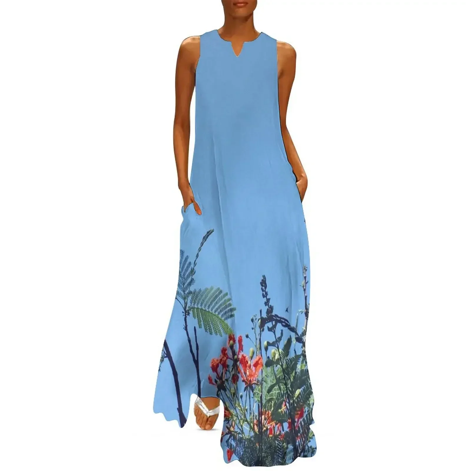 Summer Poinciana Long Dress Party dresses for women Women's skirt elegant women's sets dress Dress
Summer Poinciana Long Dress Party dresses for women Women's skirt elegant women's sets dress Dress