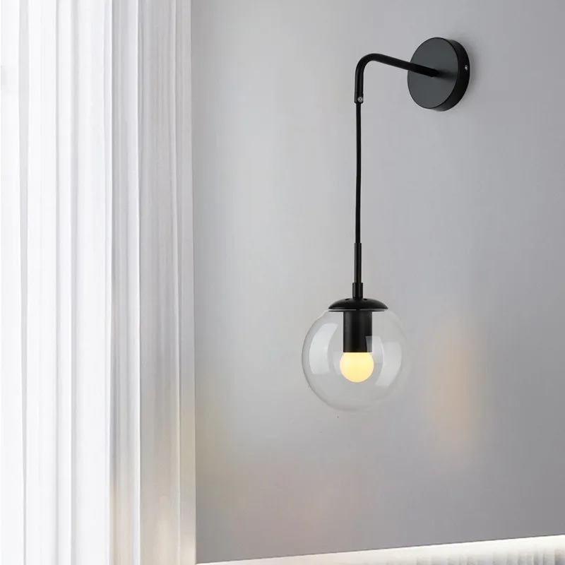 Nordic Post-modern Glass Retro Wall Lamp Creative Wrought Iron Simple Aisle Bedside Personality Living Room Mirror Headlight
Nordic Post-modern Glass Retro Wall Lamp Creative Wrought Iron Simple Aisle Bedside Personality Living Room Mirror Headlight