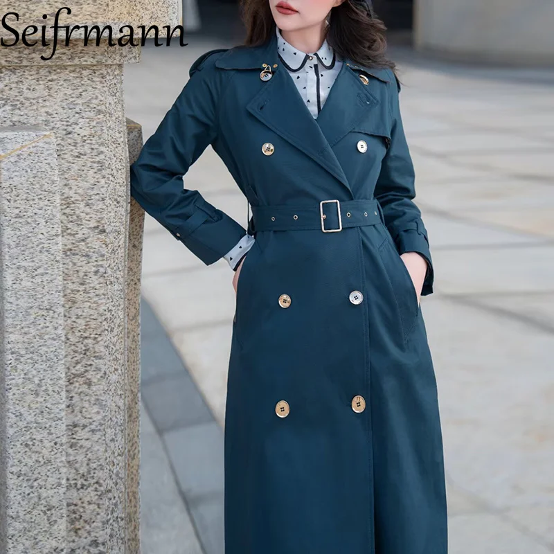 Seifrmann однотонное уличное пальто с длинными рукавами для женщин, двубортное модное пальто с отложным воротником и свободной талией на шнуровке
Seifrmann однотонное уличное пальто с длинными рукавами для женщин, двубортное модное пальто с отложным воротником и свободной талией на шнуровке