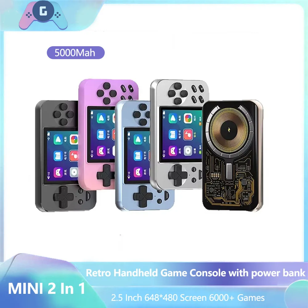 5000mAh 15W Fast Wireless Charging Magnetic Power Bank Retro Gaming Handheld Console with Wi-Fi Communication
5000mAh 15W Fast Wireless Charging Magnetic Power Bank Retro Gaming Handheld Console with Wi-Fi Communication