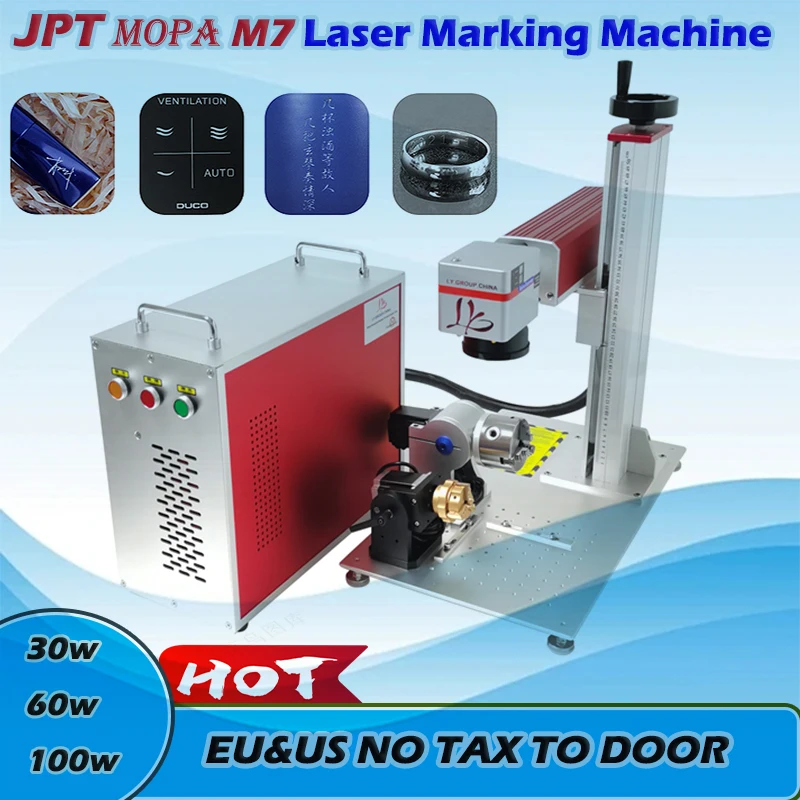 JPT Raycus Fiber Laser Marking Machine 100W 60W 50W 30W Metal Jewelry Engraving Cutting Marker Desktop Computer Optional
JPT Raycus Fiber Laser Marking Machine 100W 60W 50W 30W Metal Jewelry Engraving Cutting Marker Desktop Computer Optional