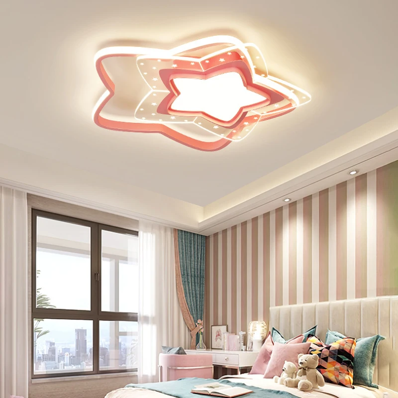 Pink Star Light LED Children's Room Ceiling Lights Minimalist Modern Girl Boy Bedroom Decor Princess Room Baby Room Ceiling Lamp
Pink Star Light LED Children's Room Ceiling Lights Minimalist Modern Girl Boy Bedroom Decor Princess Room Baby Room Ceiling Lamp
