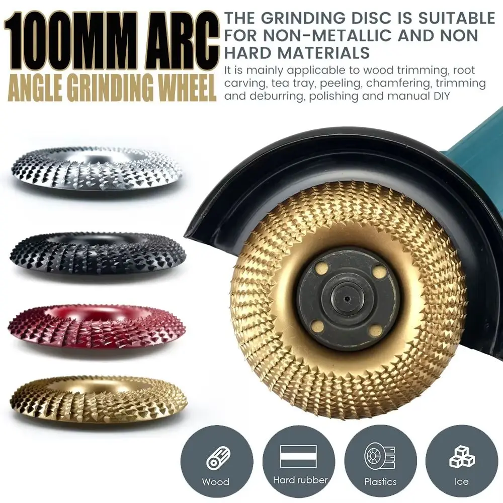 100mm Diameter Wood Angle Grinding Wheel Arc Angle 16mm Aperture Wood Shaping Grinder Wheel Durable Construction Precision Tool
100mm Diameter Wood Angle Grinding Wheel Arc Angle 16mm Aperture Wood Shaping Grinder Wheel Durable Construction Precision Tool