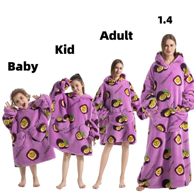 Wearable Women Winter Flannel Warm Oversized Lengthed TV Blanket Kids Hooded Hoodie Robe Pullover Children Sweatshirt Blankets
Wearable Women Winter Flannel Warm Oversized Lengthed TV Blanket Kids Hooded Hoodie Robe Pullover Children Sweatshirt Blankets