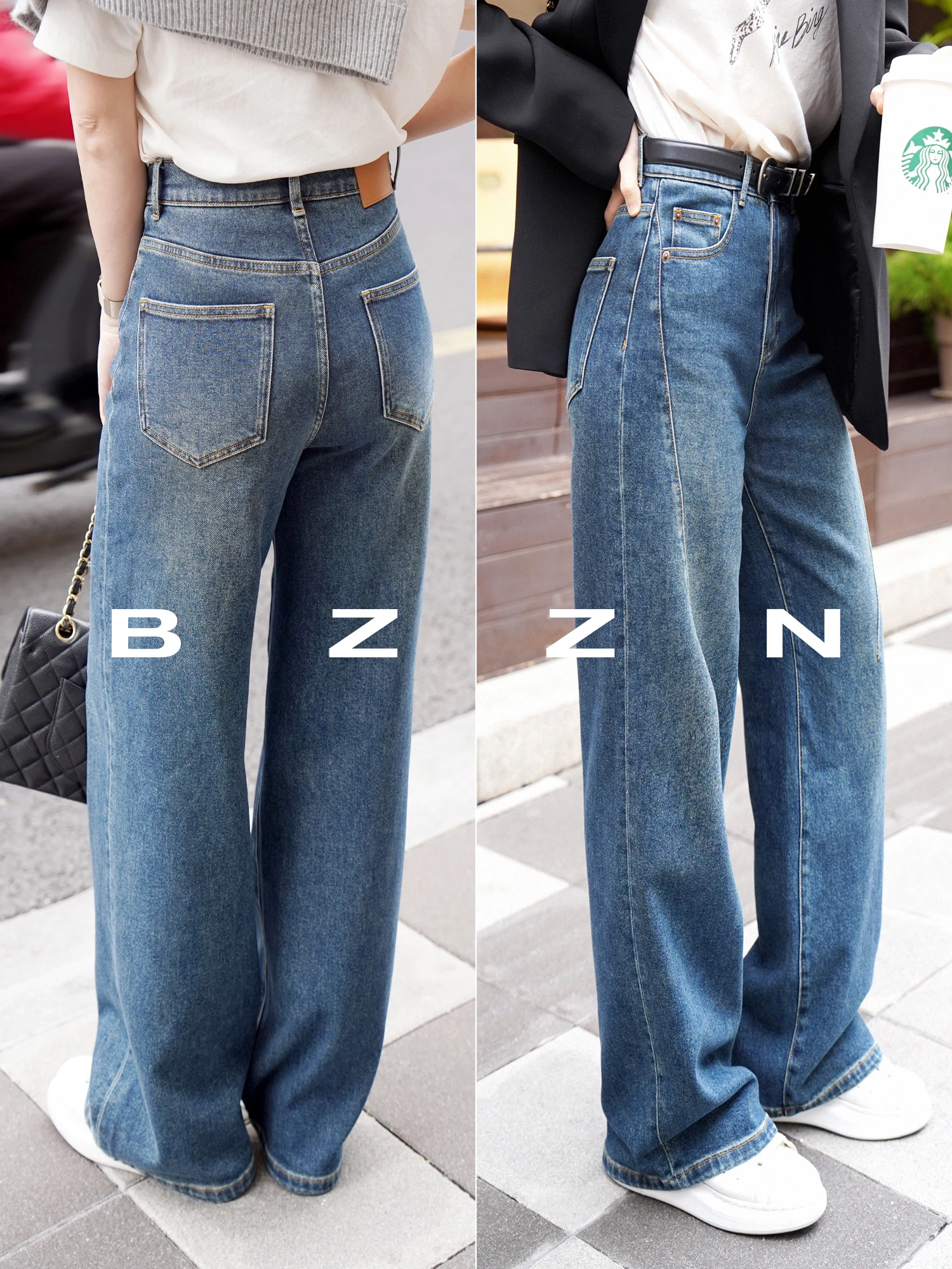 High Waist Straight Leg Cotton Denim Vintage Construction Line Elastic Waist Spring Women's Jeans mid Stretch Pure Color
High Waist Straight Leg Cotton Denim Vintage Construction Line Elastic Waist Spring Women's Jeans mid Stretch Pure Color