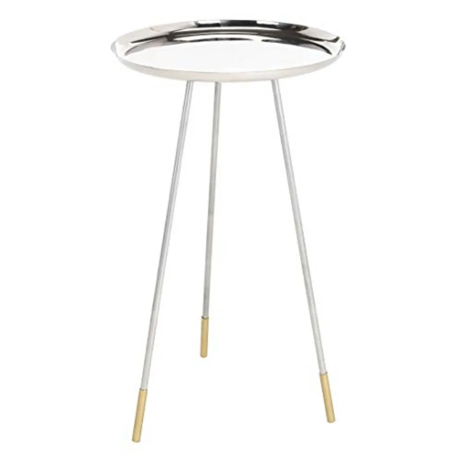 Home Calix Silver and Gold Tripod Leg Side Table
Home Calix Silver and Gold Tripod Leg Side Table