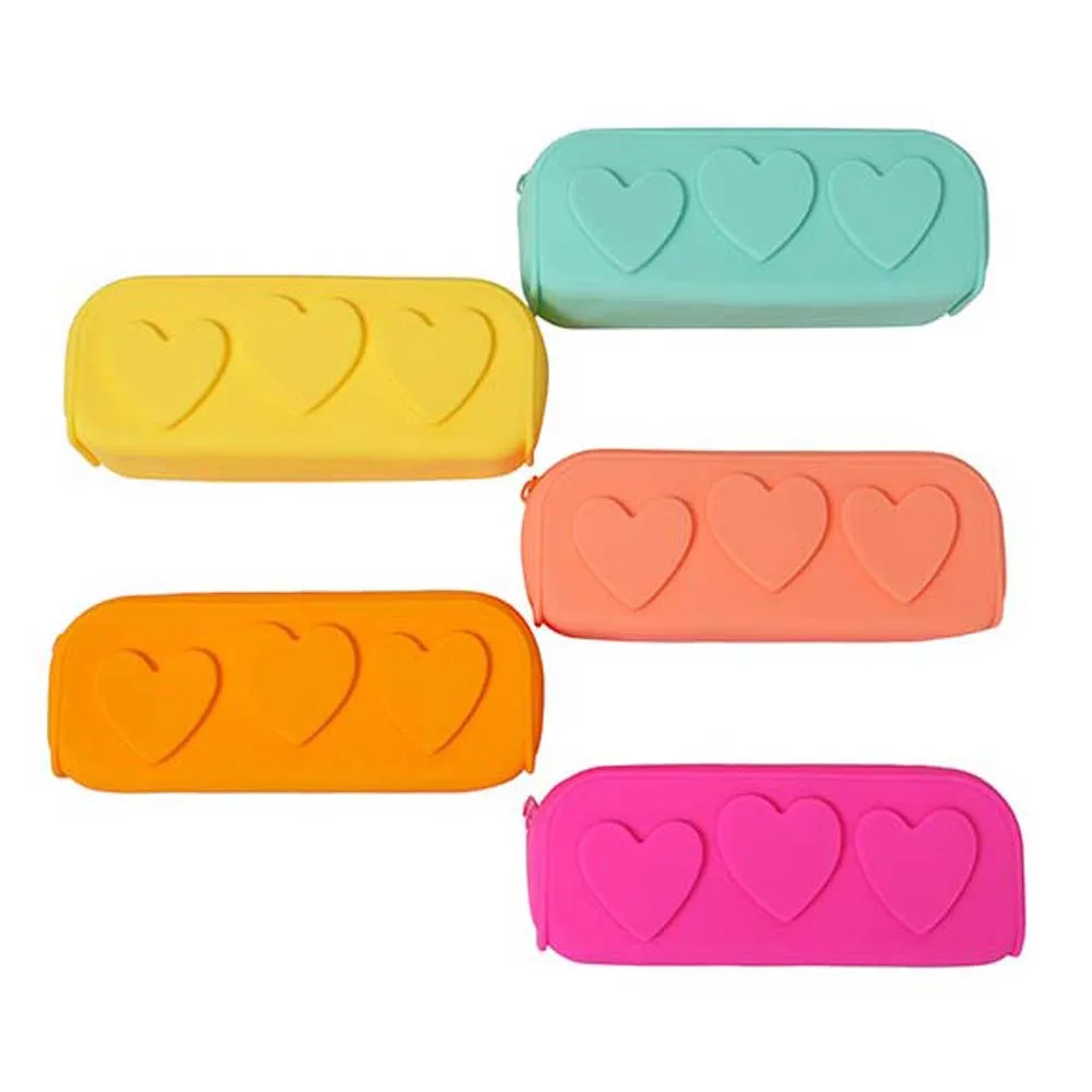 Waterproof Silicone Pencil Case Makeup Brush Holder Large Capacity Soft Pencil Pouch Silicone Love Heart Makeup Storage Bag
Waterproof Silicone Pencil Case Makeup Brush Holder Large Capacity Soft Pencil Pouch Silicone Love Heart Makeup Storage Bag