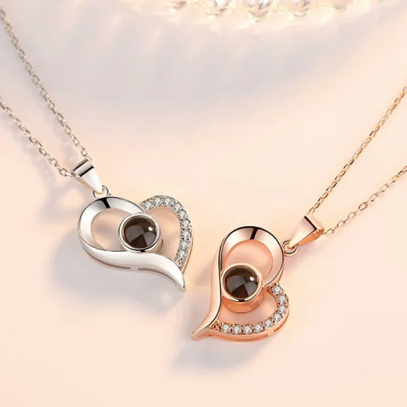 Projection necklace female hollow love simple necklace memory collarbone chain
Projection necklace female hollow love simple necklace memory collarbone chain
